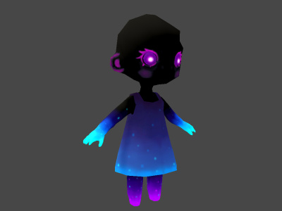 Low poly chibi style game character with bones ready for use in Unity ...