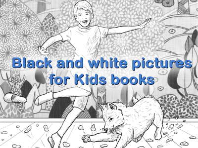 Black and White Pictures for Kids Books