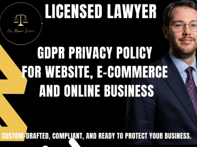 GDPR Privacy Policy for Your Website, App or Ecommerce by an Italian Lawyer