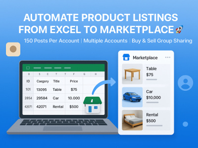 A facebook marketplace product listing software