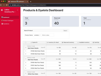 You will get Custom Airtable Database & Automation for Inventory Management