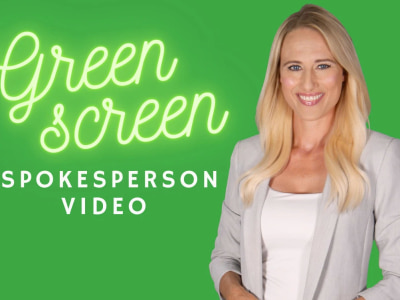 A fantastic GREEN_SCREEN spokesperson video