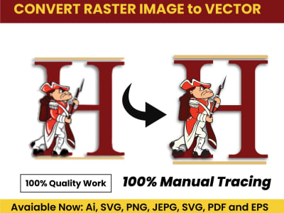 Recreate your logo or image in vector, manual tracing in Adobe Illustrator