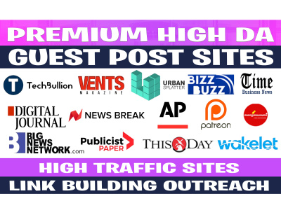 Link Building Outreach on Premium High da Guest Post Sites