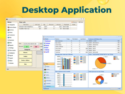 A user-friendly, intuitive desktop app developed in C#, VB.Net, or Java