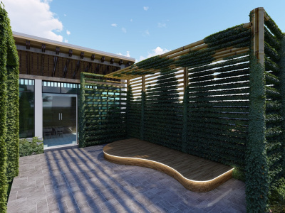 Landscape design with realistic 3D renderings