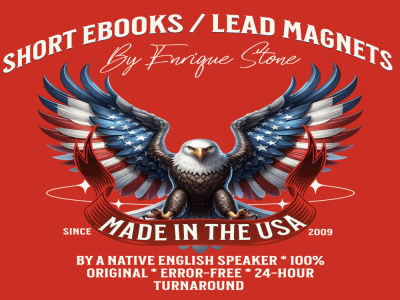 Short eBooks / lead magnets in 24hrs, written by a US native English expert