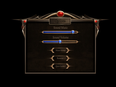 Dark Fantasy Game UI Kit – Ready to Use HUD, Panels & Menu