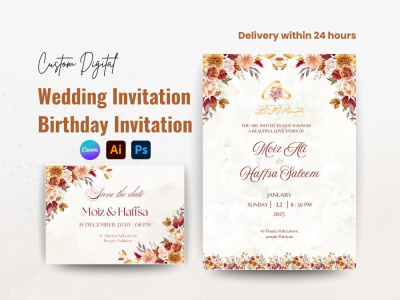 Custom Digital Invitation Cards & Animated Video Invites for your Events