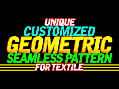 A Design trendy Custom Geometric seamless repeat vector pattern