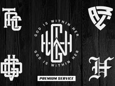 Premium monogram logo design and initial letter, apparel