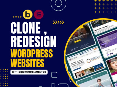 Clone, redesign WordPress website with Bricks Builder or Elementor Pro ...