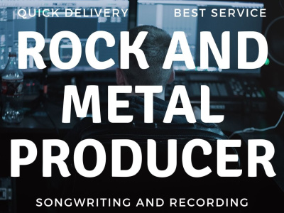 A professionally produced original rock or metal track