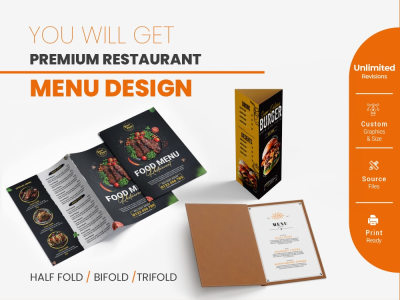 Premium restaurant menu design