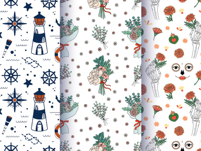 Beautiful seamless pattern design for textile, accessories, wallpaper