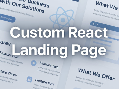 Pixel-Perfect Responsive Landing Page Using React, HTML & Tailwind CSS ...