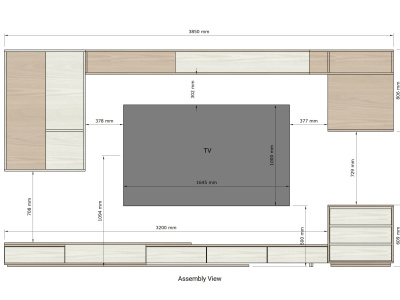 A Sketchup 3D model of your furniture / Decor & cutting schedules