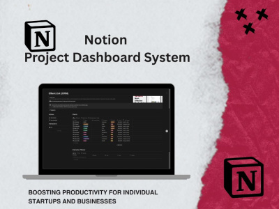 A Professional Notion CRM & Project Dashboard System