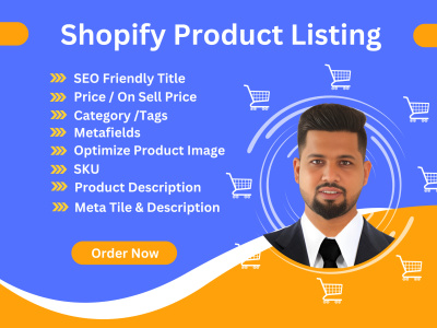 Shopify Product Listing Expert – SEO Titles, Variants, Tags & Upload