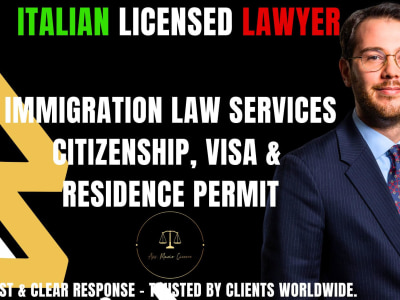 Italian Lawyer for Italy Immigration (Citizenship, Visa, Residence permit)