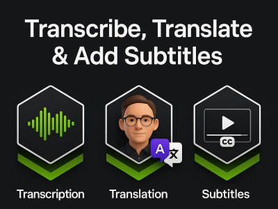 AI-transcribed, translated, and styled captions for your videos (any lang.)