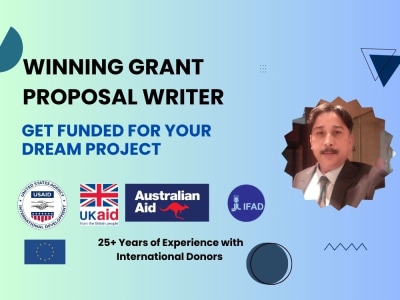 Winning grant writing, business plan, grant proposal writer, grant research