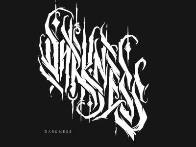 Gothic Calligraphy tattoo design
