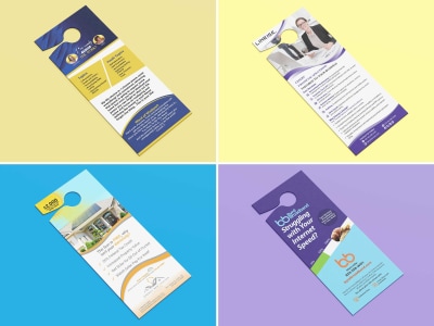 Custom Door Hanger Design, Real Estate Door Hanger, Door Hanger Markeeting