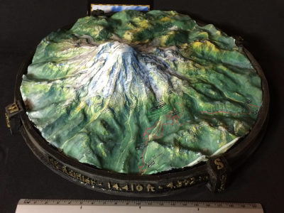 Your terrain printed in 3D Map and full color