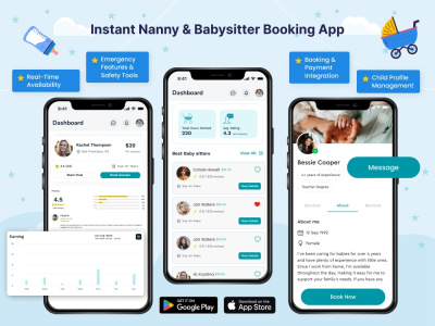 On-Demand Nanny/Caregiver Mobile App Development