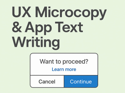 UX Microcopy & App Text Writing | Upwork