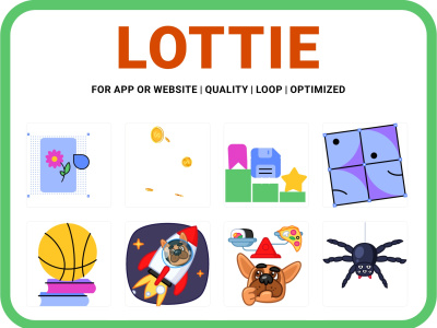 Custom optimized Lottie animation for your Website