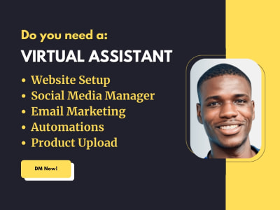 General virtual assistant, admin support, email and social media manager
