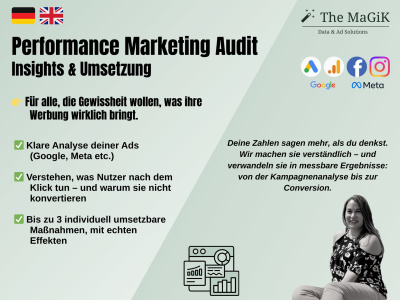 Performance Marketing Audit & Conversion Optimization for Google & Meta Ads