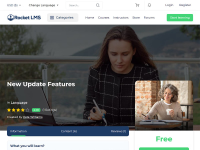 Access Rocket LMS – a powerful, customizable online learning system.
