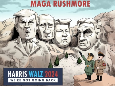 A custom political cartoon for any issue