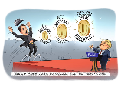 A custom political cartoon for any issue
