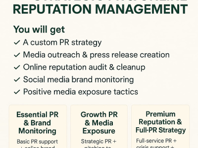 "Boost Your Brand with Strategic PR & Online Reputation Management"