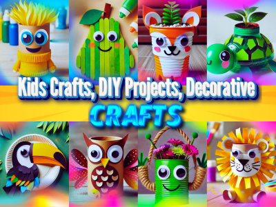 Fun Kids Crafts, DIY Projects & Decorative Craft Videos for Social Media