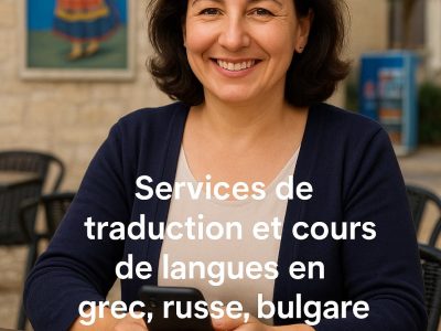 A professional and accurate translation from Greek to French - 500 words