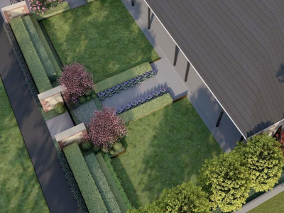 Urban Park or Landscape Design Render