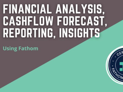 Financial analysis, reporting and cashflow forecasting done in Fathom