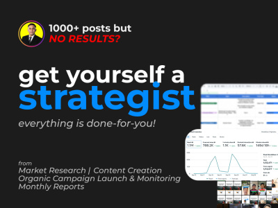 A social media marketer to run your organic campaigns