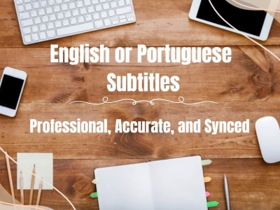 Accurate subtitles for your videos in Portuguese (BR)/English