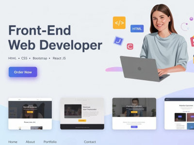 A modern website built with HTML, CSS, JavaScript, and React JS | Upwork