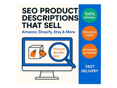 High-Converting Product Descriptions for Amazon, Shopify, and More”