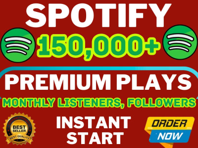 40,000+ Spotify Followers, 150k Spotify Plays | Spotify Music Promotion
