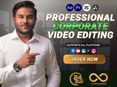 Professional corporate video editing.