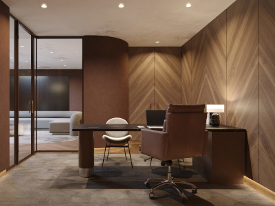 Fantastic interior renders of the office space