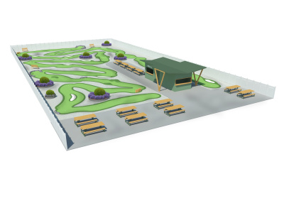 Adventure mini golf design
